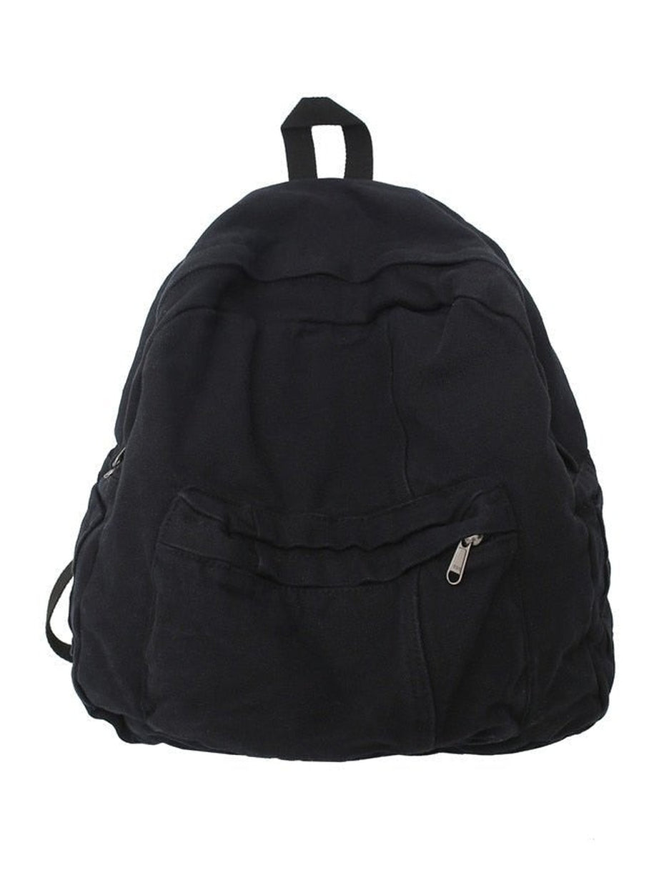 Y2k Panelled Canvas Backpack