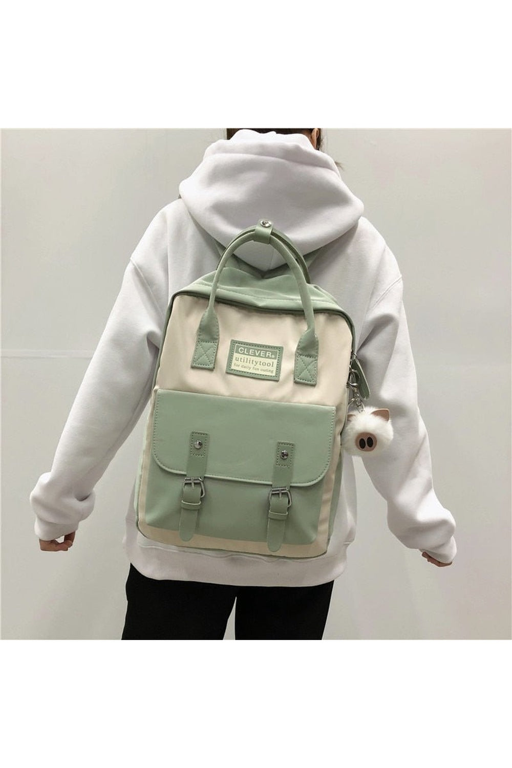 Y2k Pastel Colors Preppy Backpack