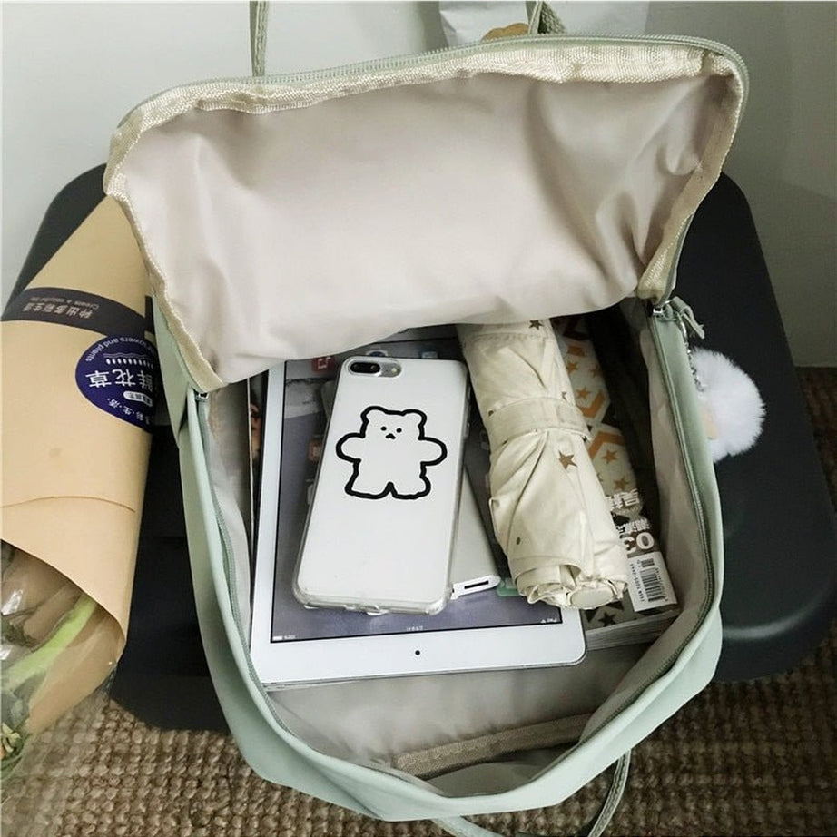 Y2k Pastel Colors Preppy Backpack