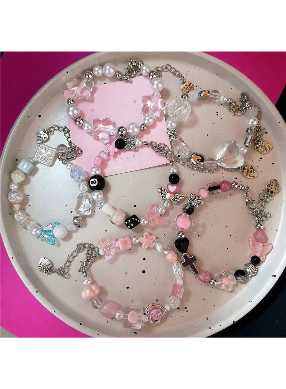 Y2k Pastel Dream Charm Bracelets