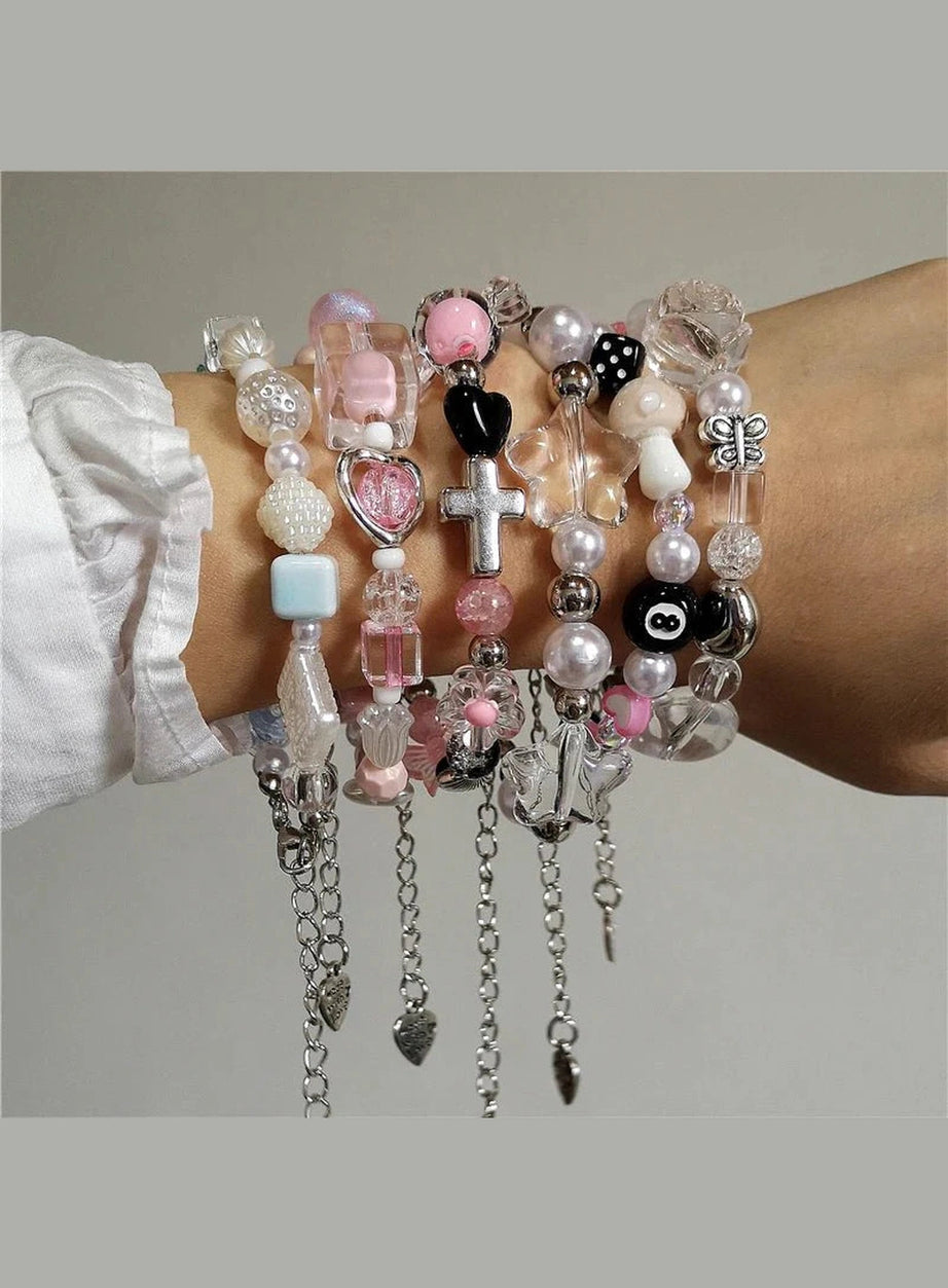 Y2k Pastel Dream Charm Bracelets