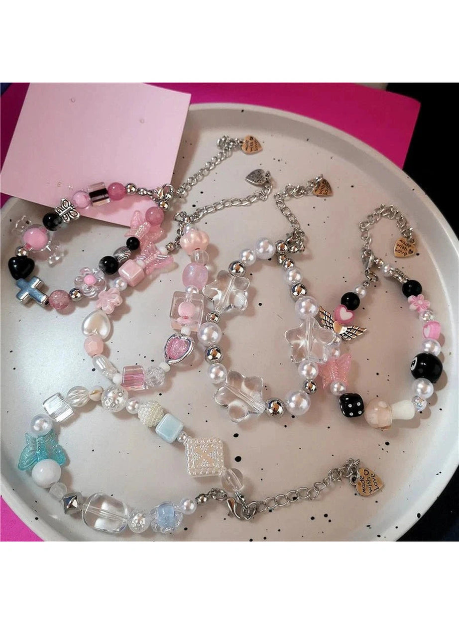 Y2k Pastel Dream Charm Bracelets
