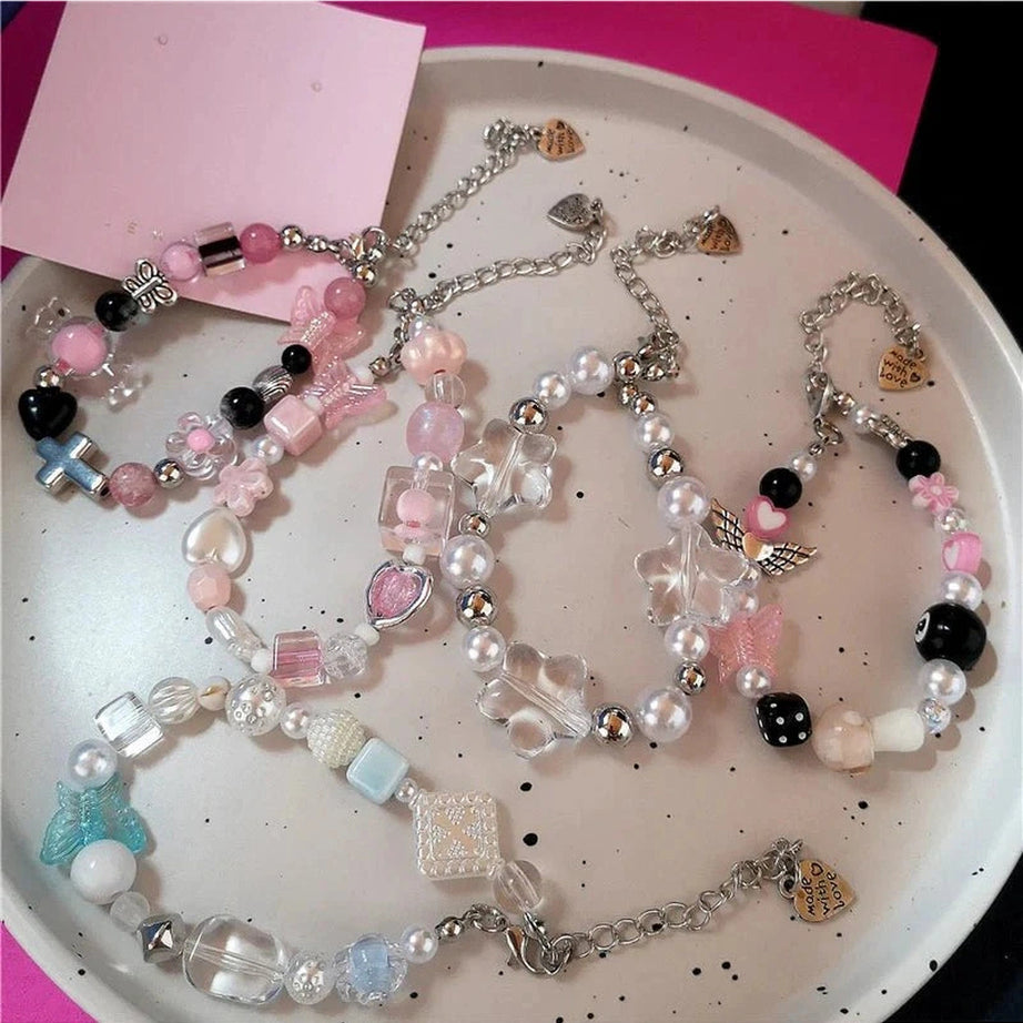 Y2k Pastel Dream Charm Bracelets