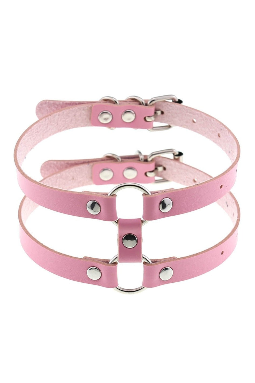 Y2k Pastel Goth PU Leather Choker