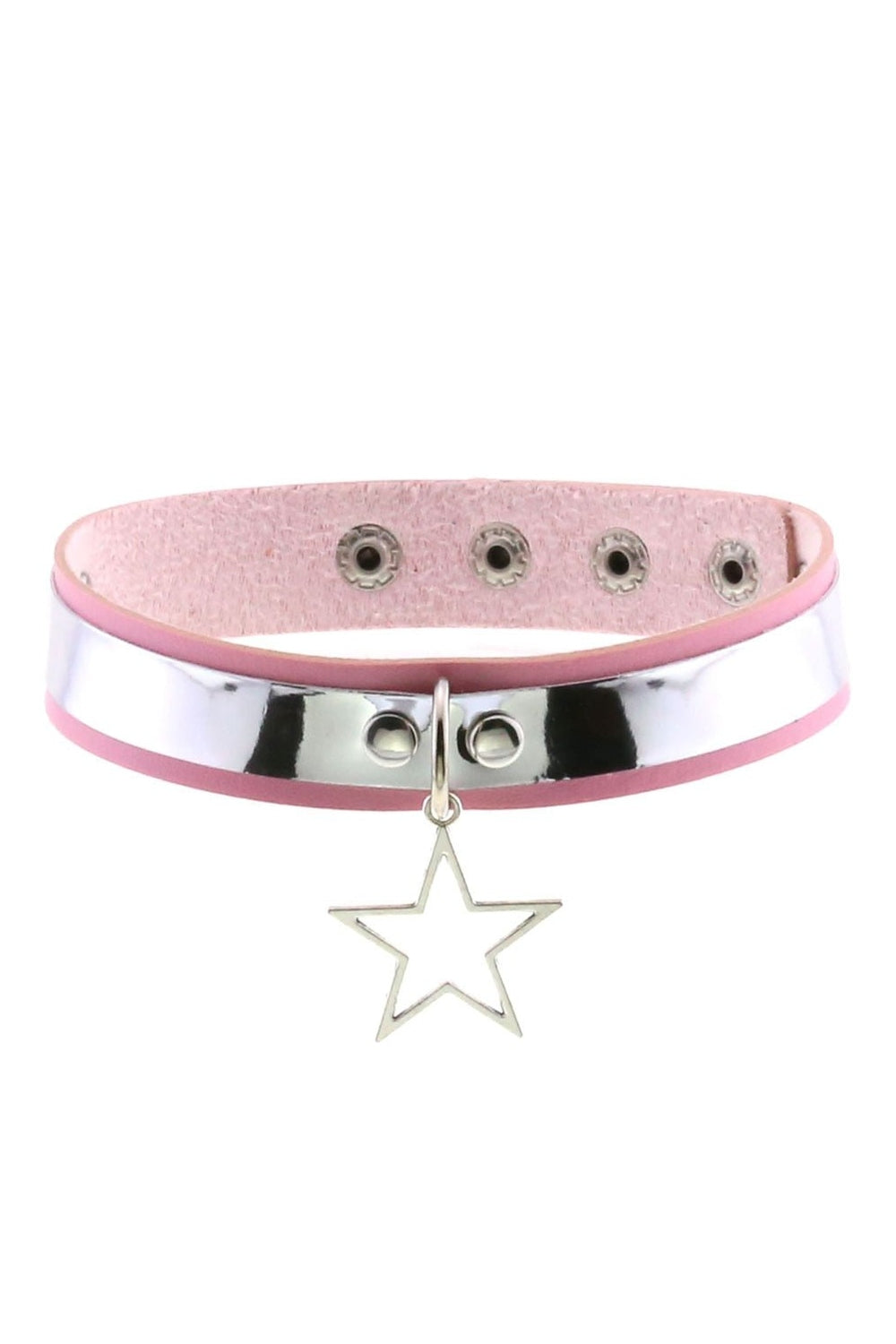 Y2k Pastel Goth PU Leather Choker