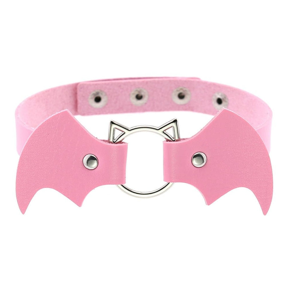 Y2k Pastel Goth PU Leather Choker