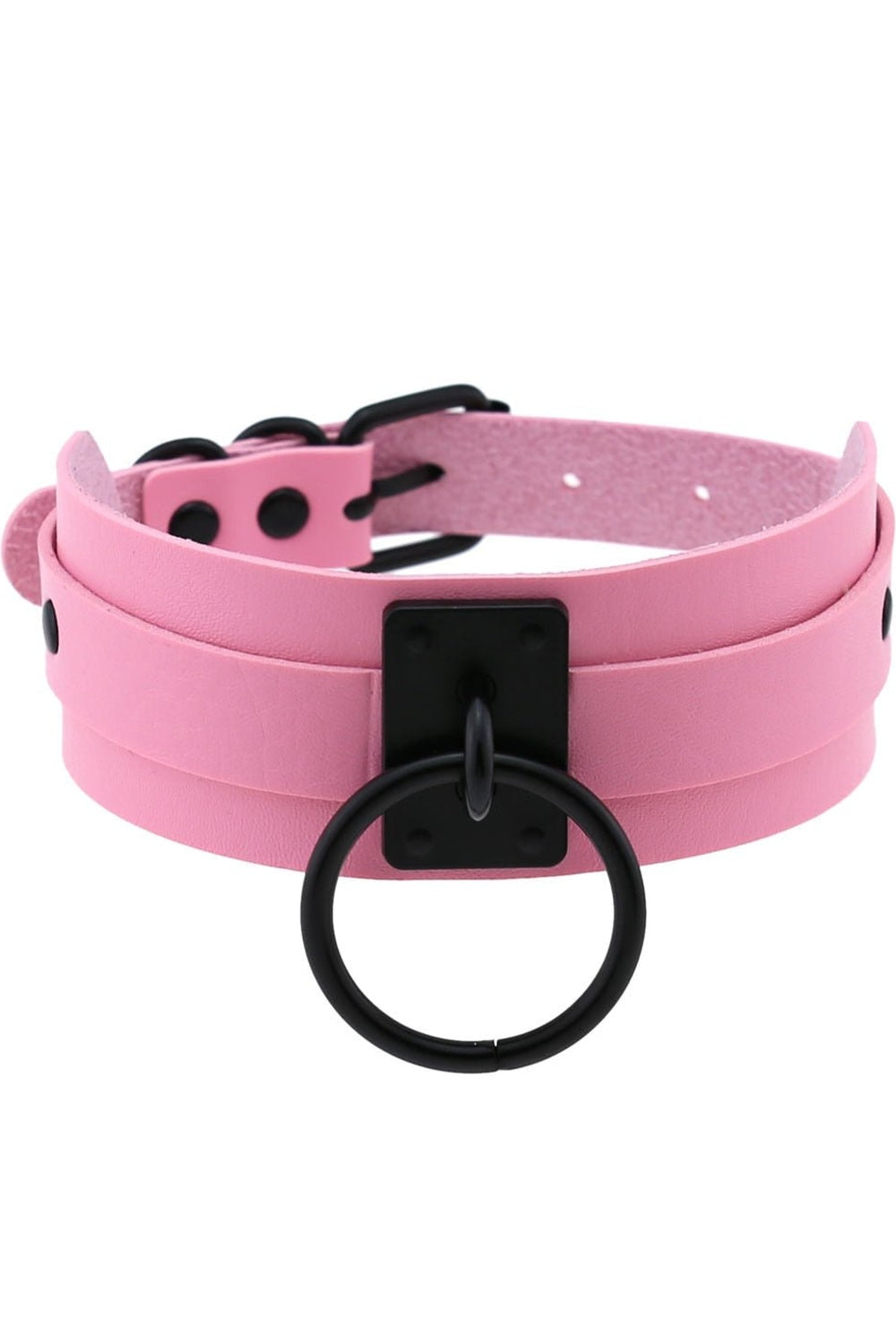Y2k Pastel Goth PU Leather Choker