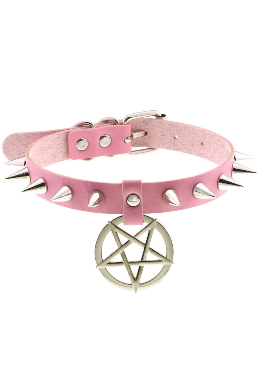 Y2k Pastel Goth PU Leather Choker