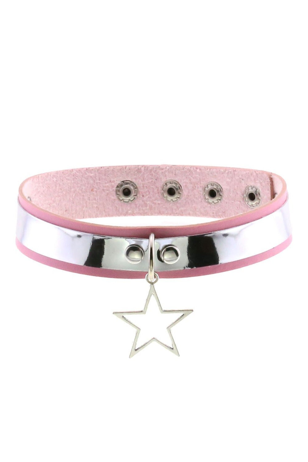 Y2k Pastel Goth PU Leather Choker