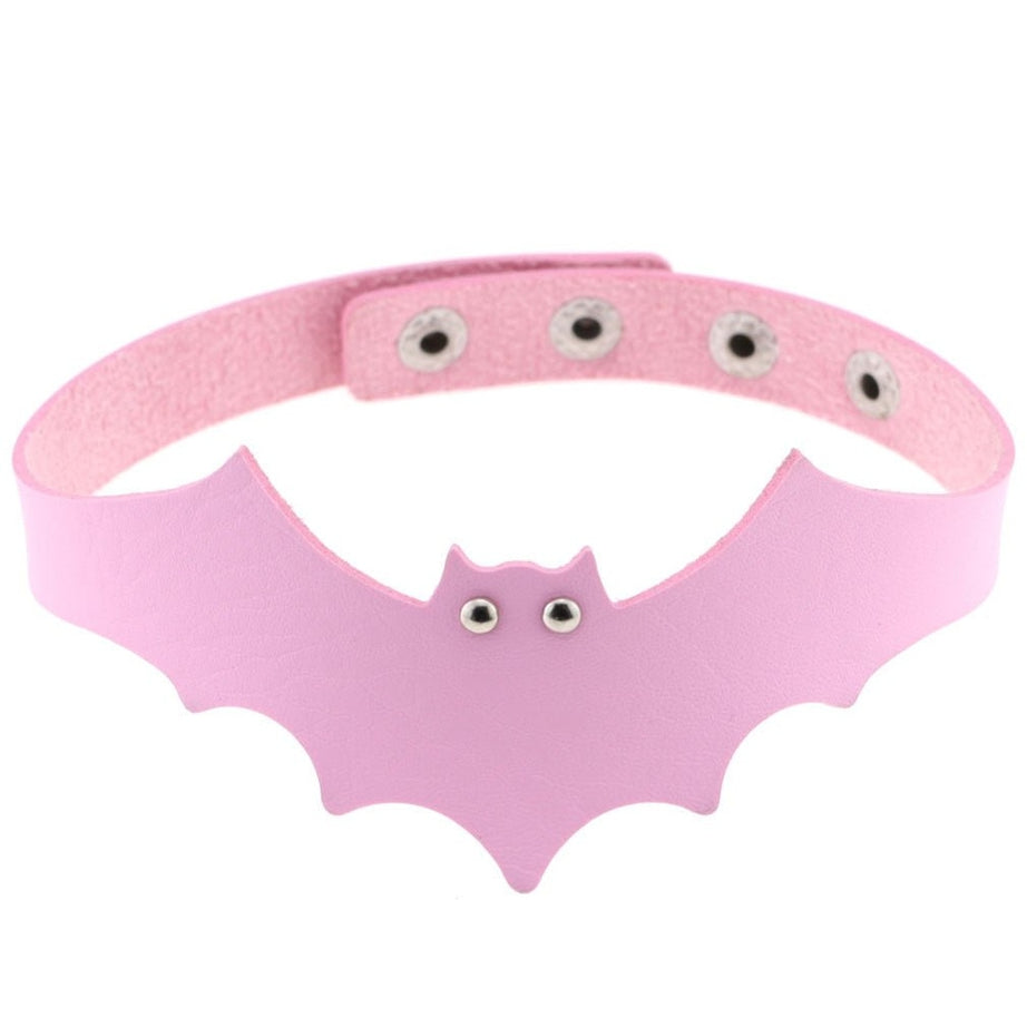 Y2k Pastel Goth PU Leather Choker