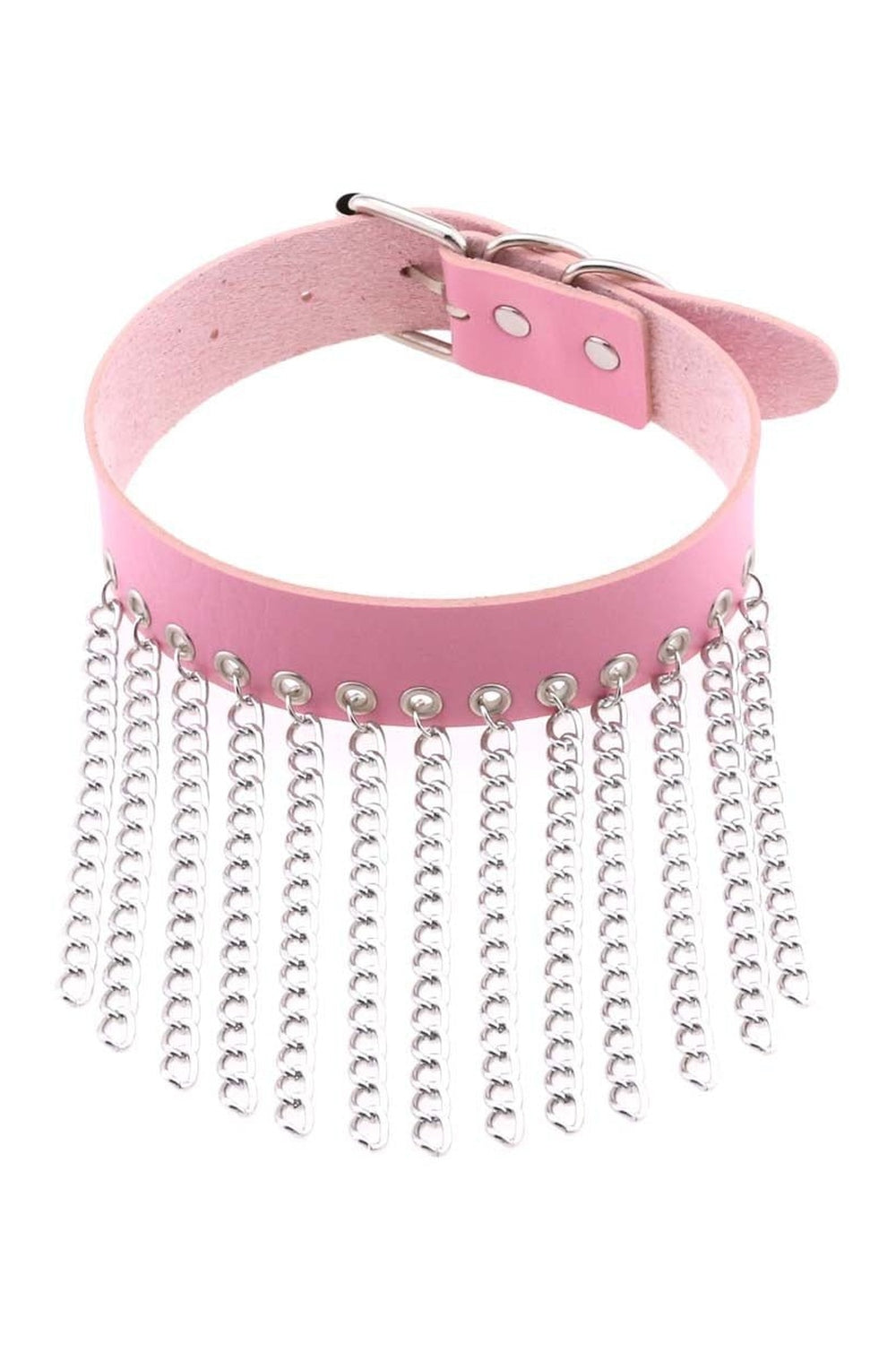 Y2k Pastel Goth PU Leather Choker
