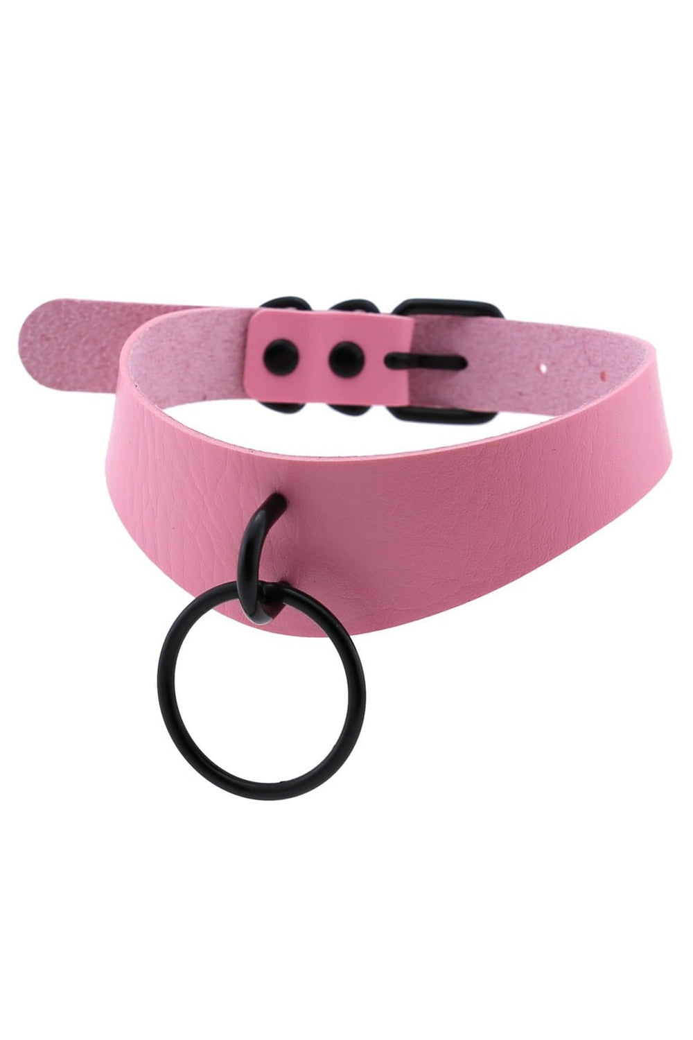 Y2k Pastel Goth PU Leather Choker