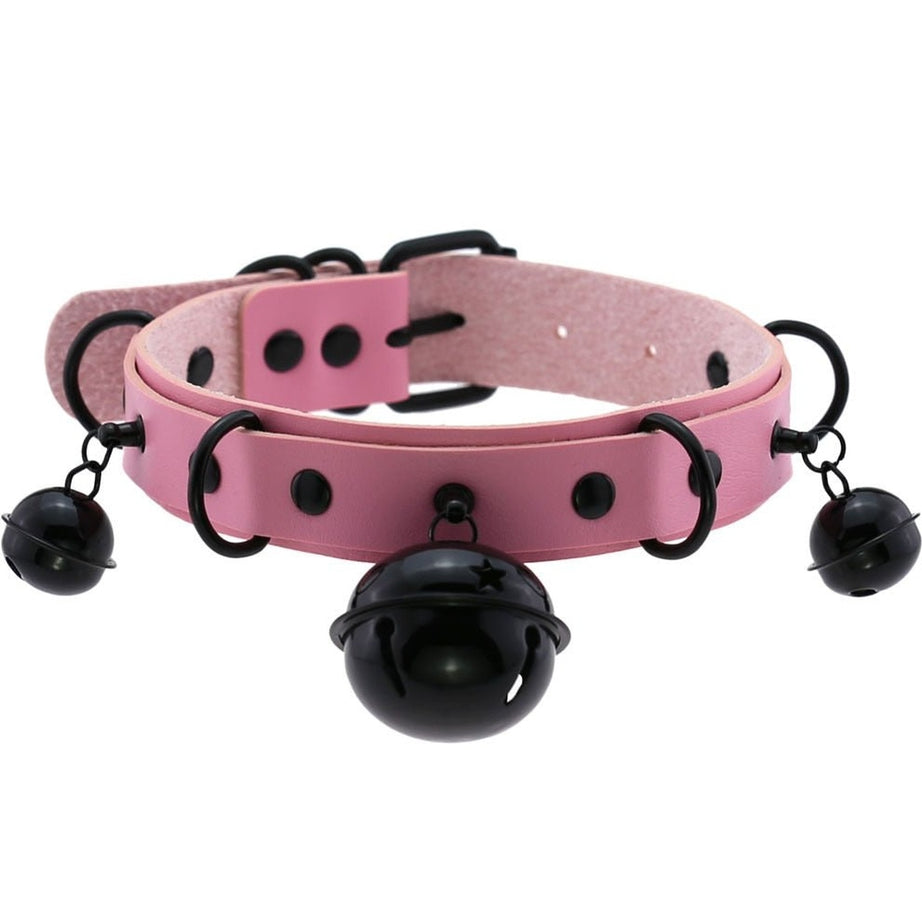 Y2k Pastel Goth PU Leather Choker