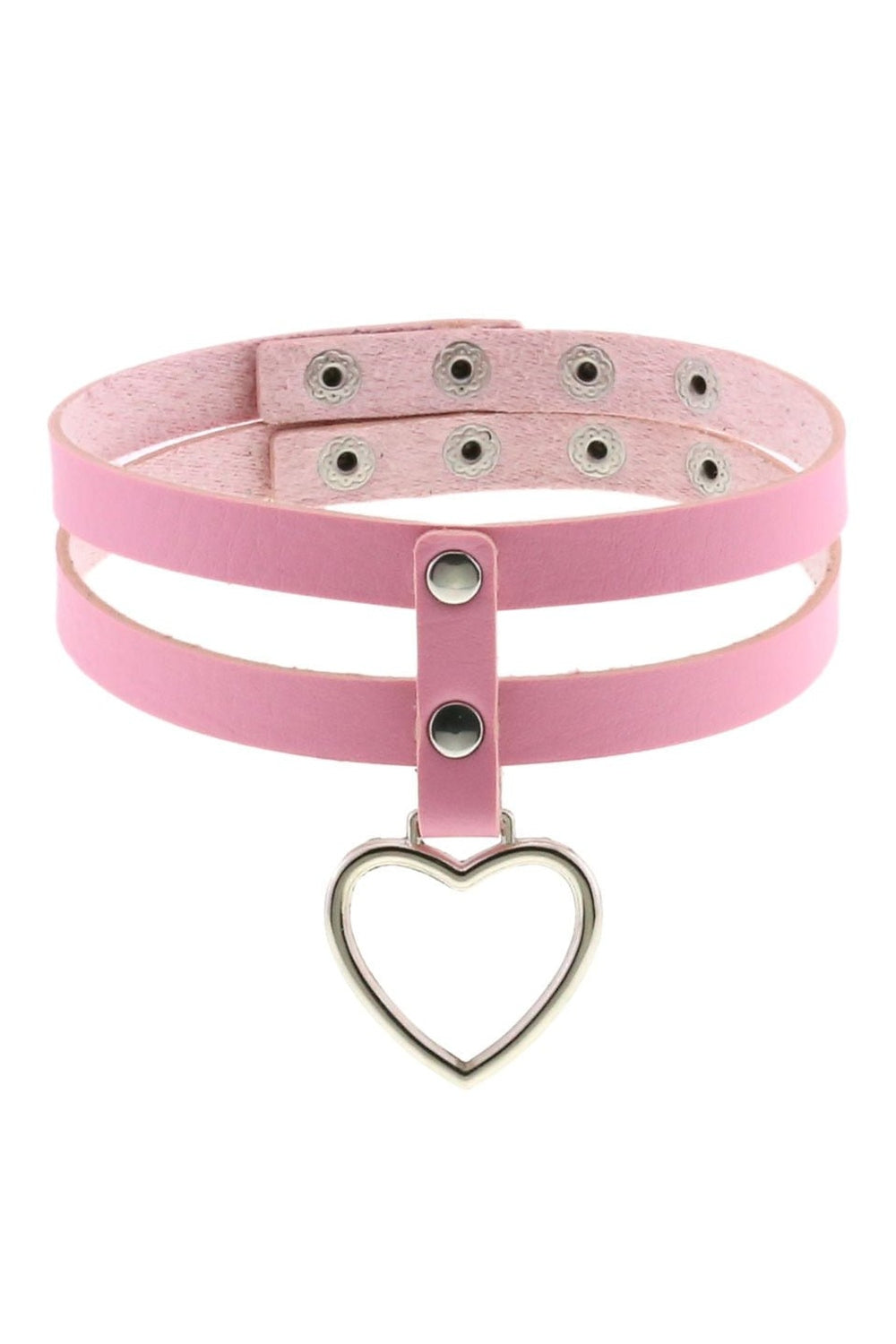 Y2k Pastel Goth PU Leather Choker