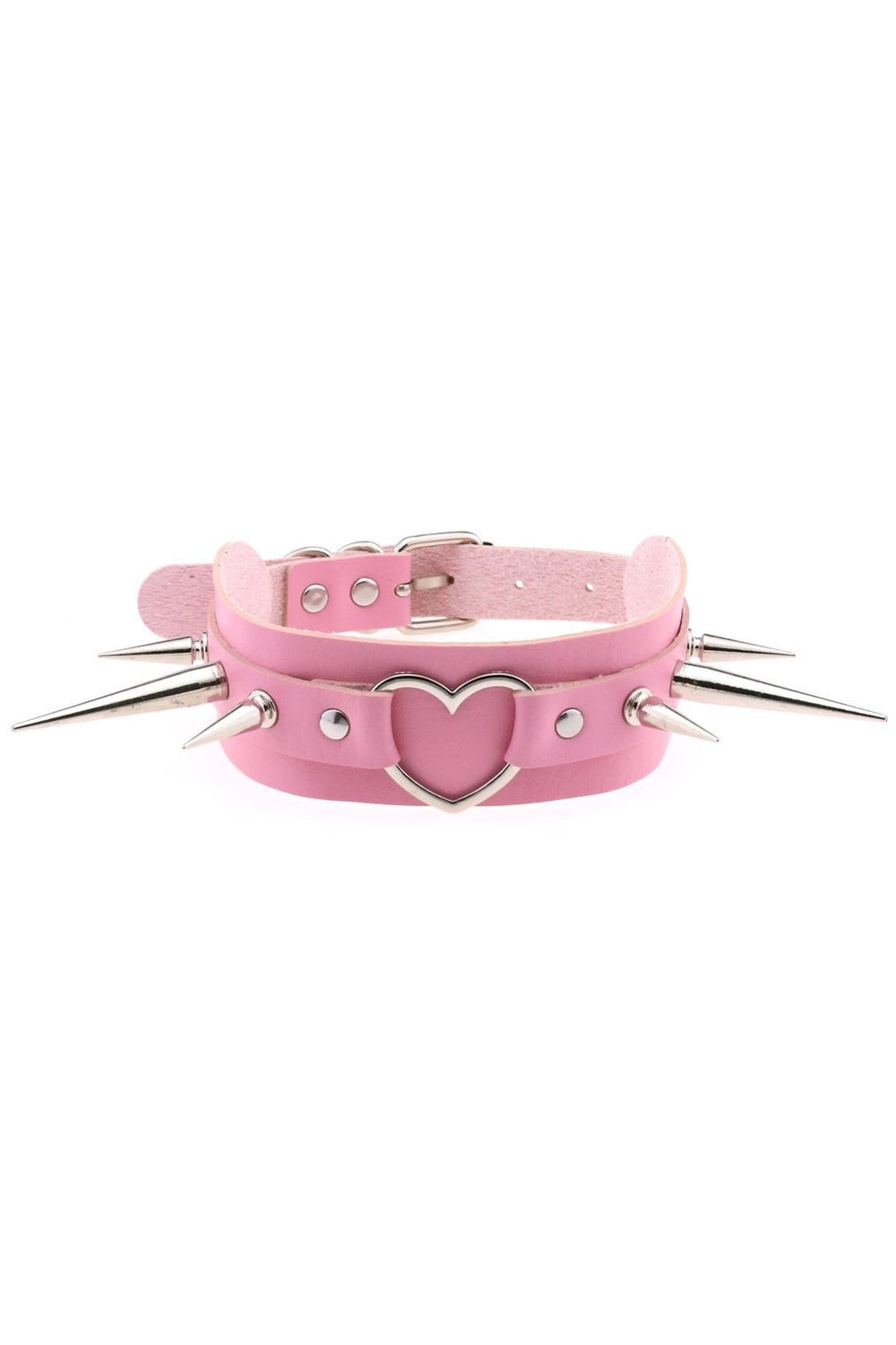Y2k Pastel Goth PU Leather Choker