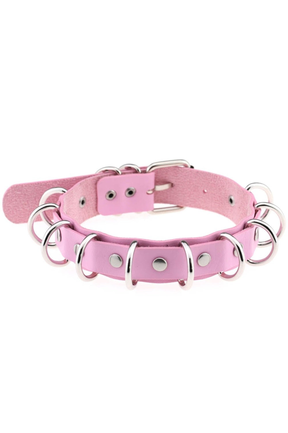 Y2k Pastel Goth PU Leather Choker