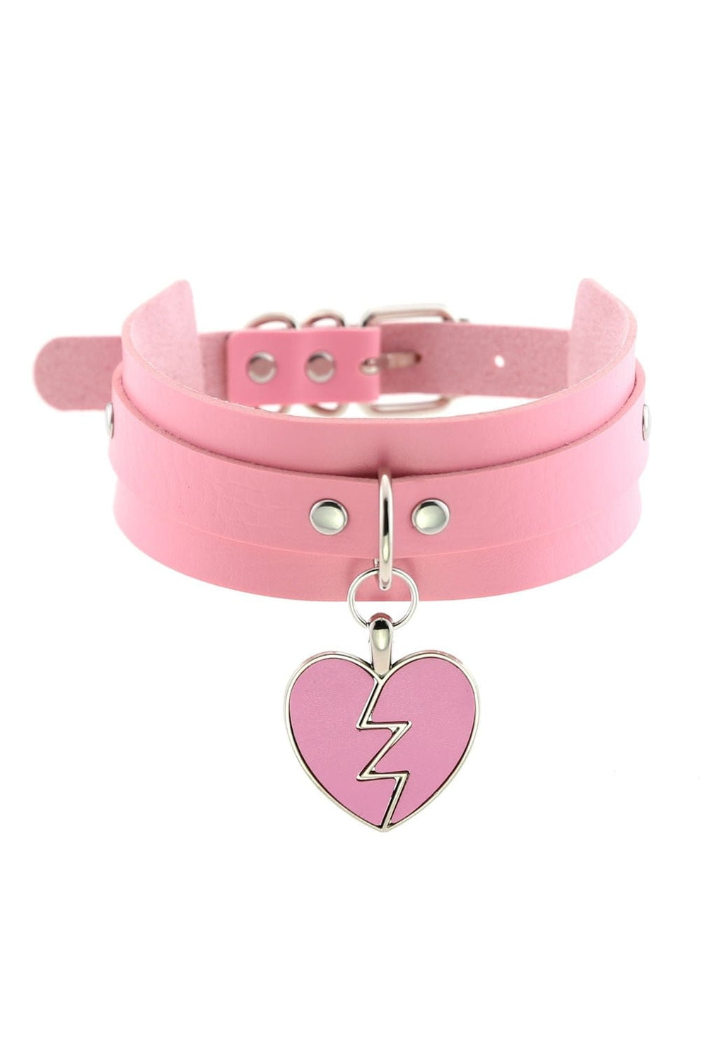 Y2k Pastel Goth PU Leather Choker
