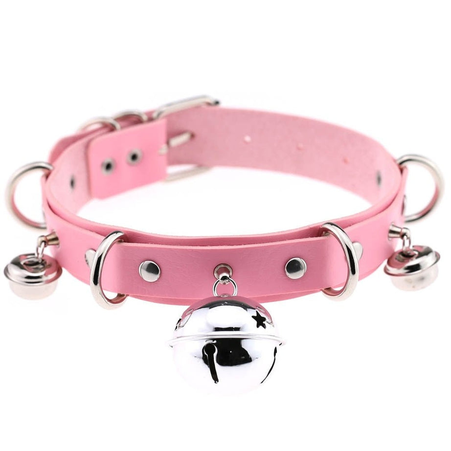 Y2k Pastel Goth PU Leather Choker