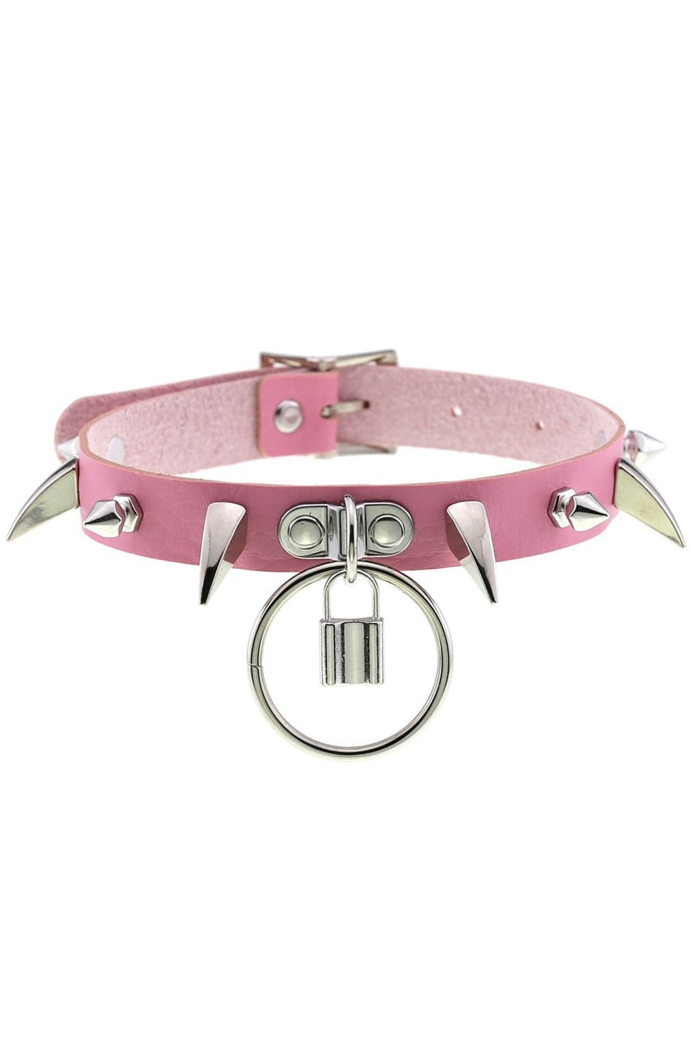 Y2k Pastel Goth PU Leather Choker
