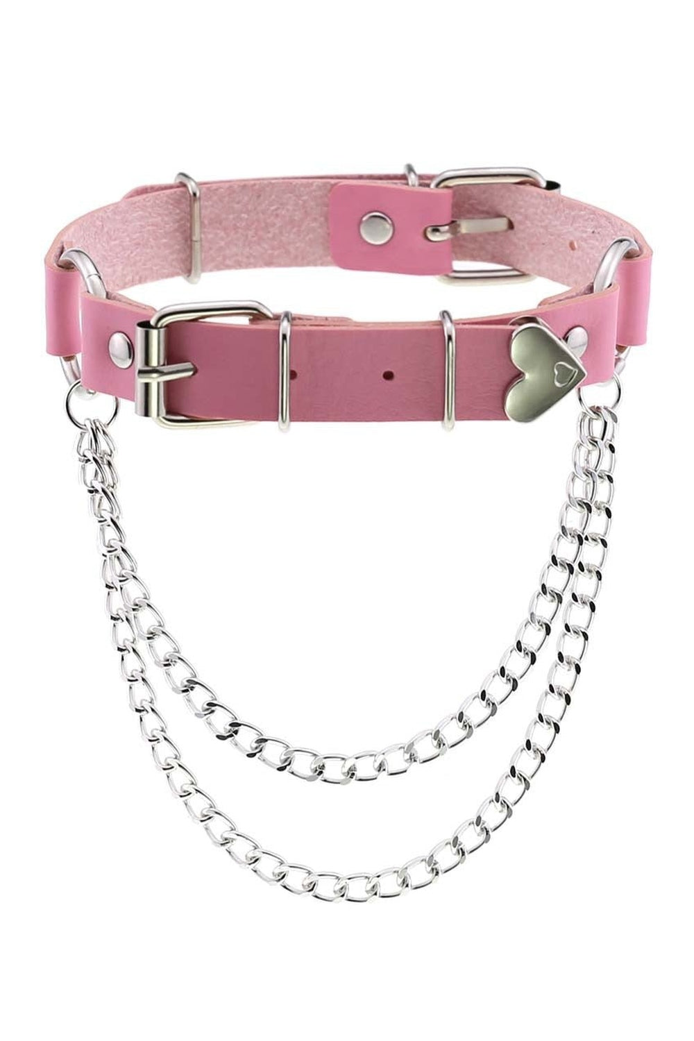 Y2k Pastel Goth PU Leather Choker