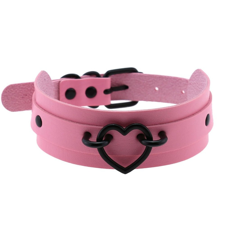 Y2k Pastel Goth PU Leather Choker