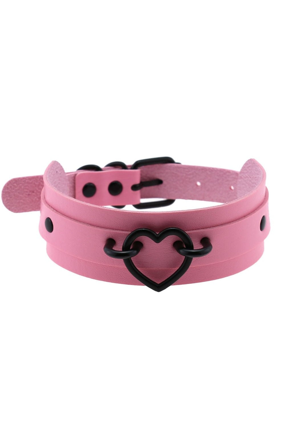 Y2k Pastel Goth PU Leather Choker