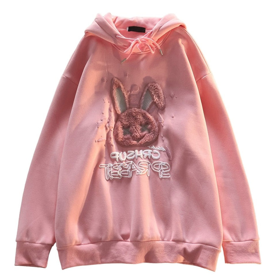 Y2k Pastel Goth Rabbit Hoodies