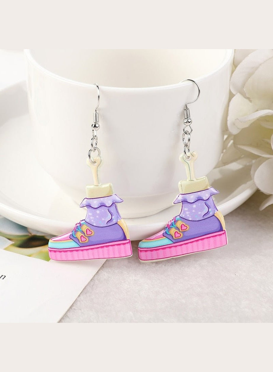 Y2k Pastel Gothic Lips Earrings