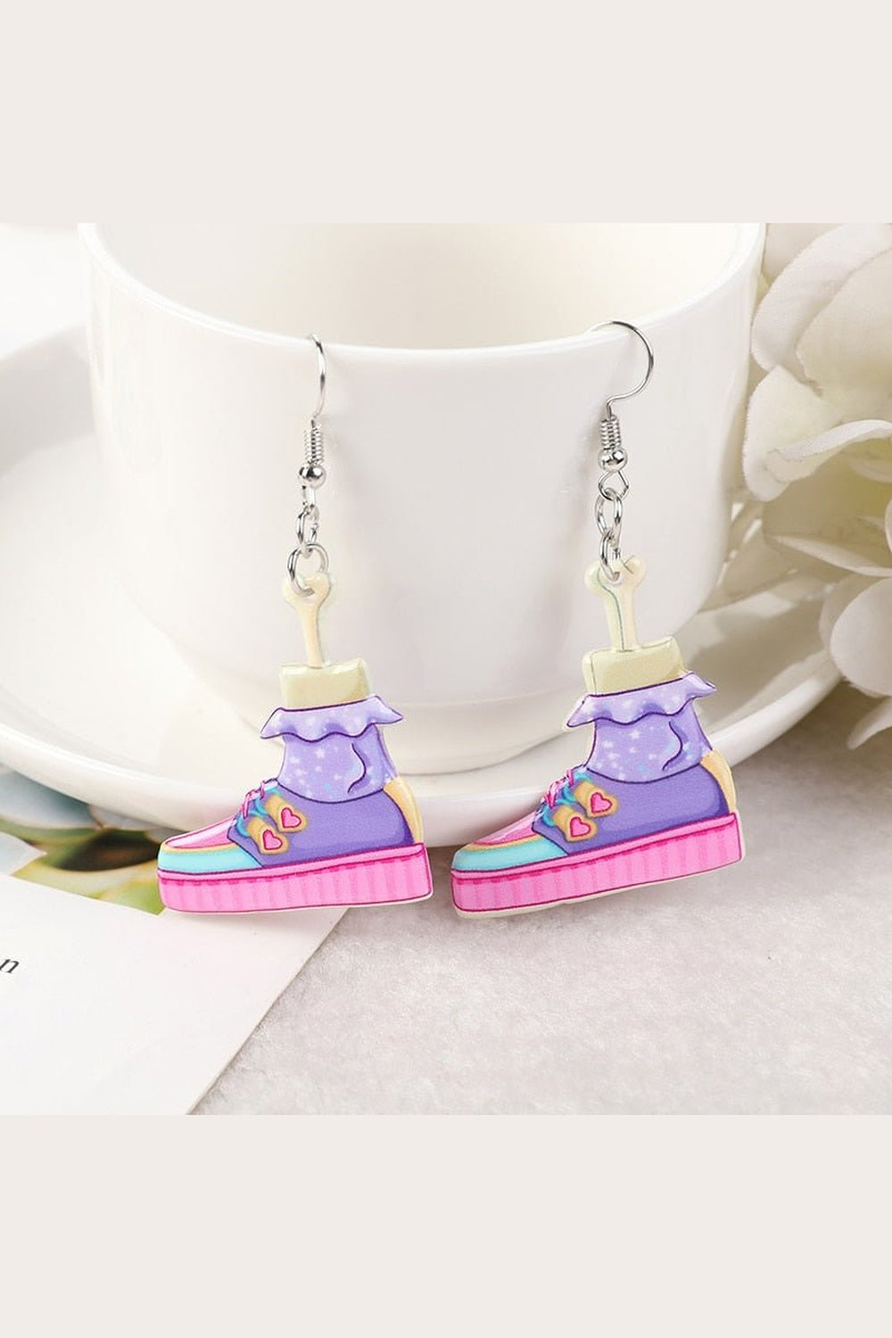 Y2k Pastel Gothic Lips Earrings