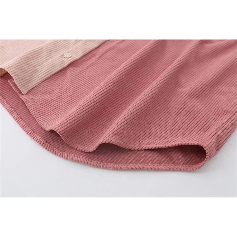 Y2k Pastel Puppy Patchwork Shirt