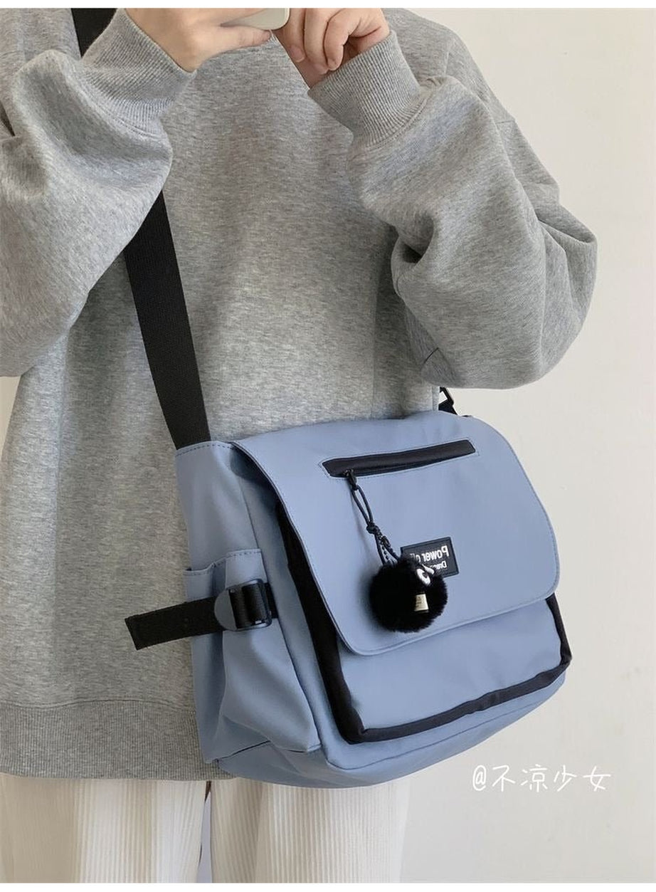 Y2k Patchwork Crossbody Messenger Bag