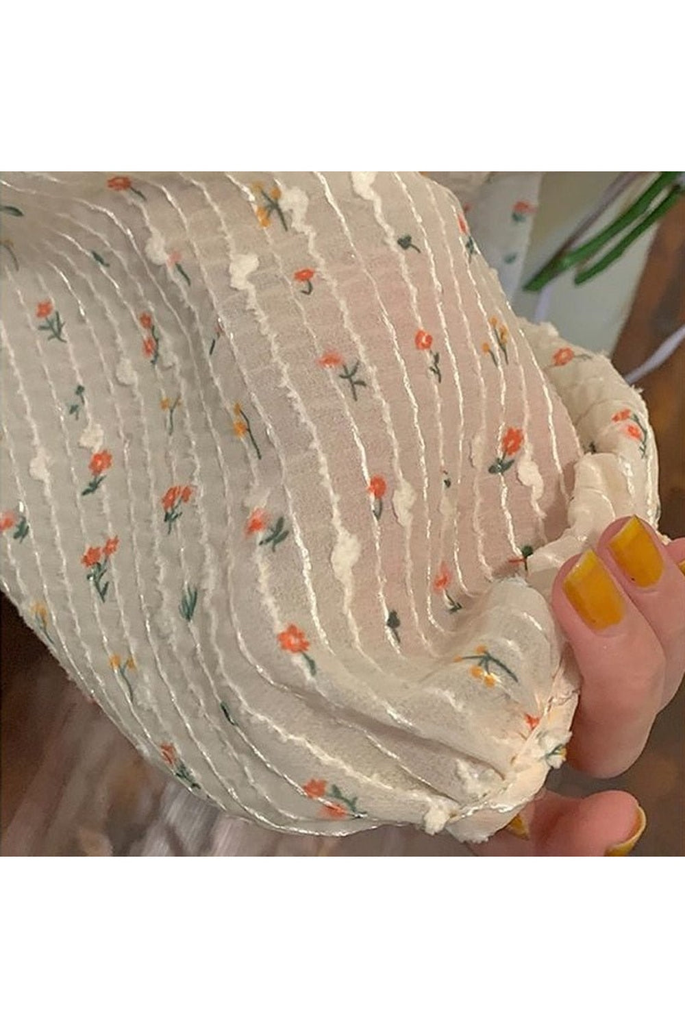 Y2k Patchwork Floral Blouse