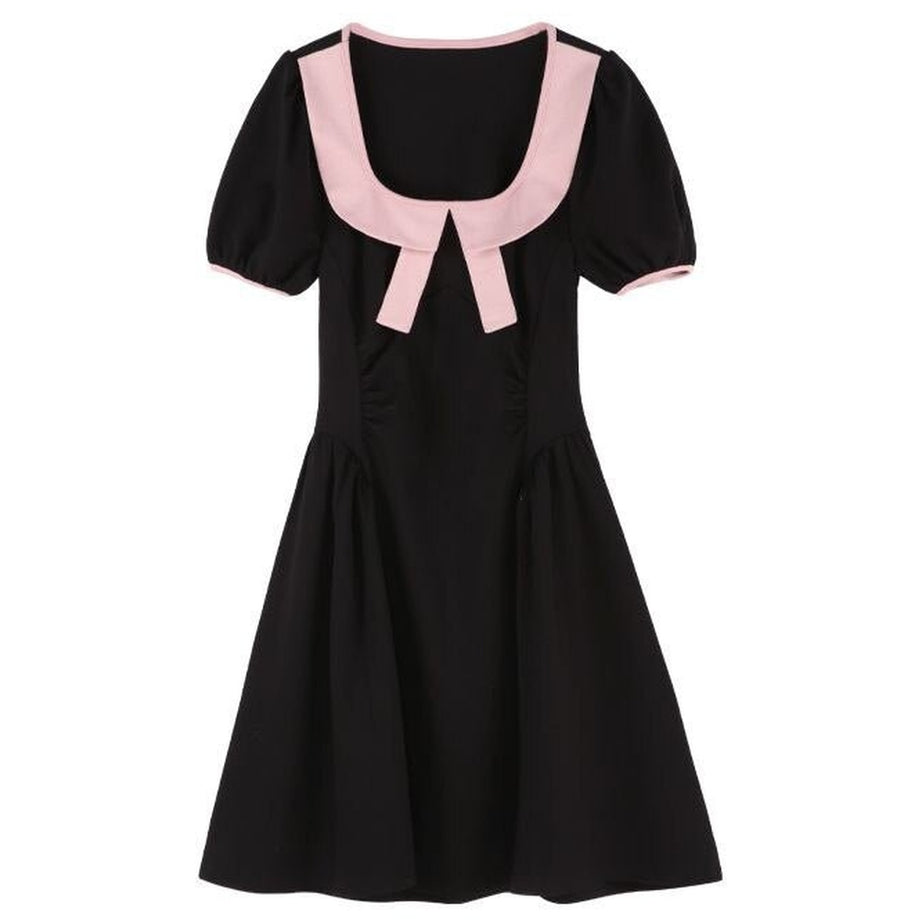 Y2k Patchwork Sweet French Mini Dress