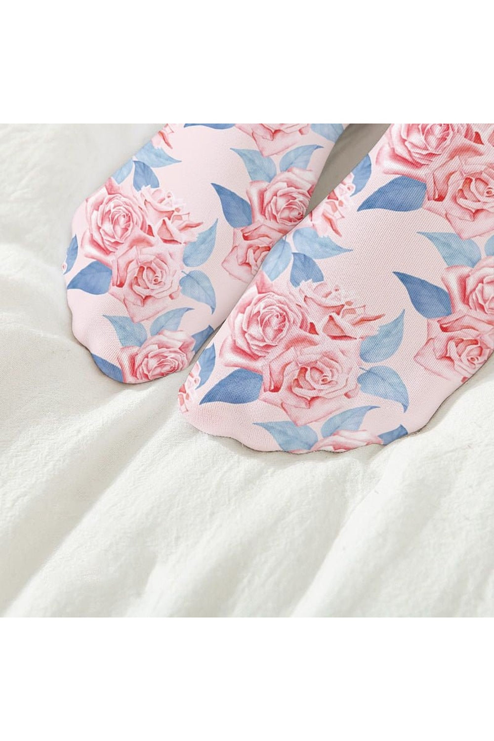 Y2k Peach Print Calf Stockings