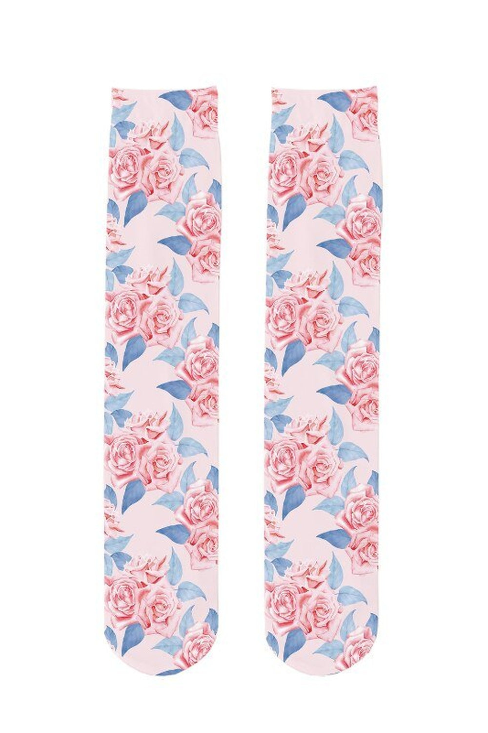 Y2k Peach Print Calf Stockings