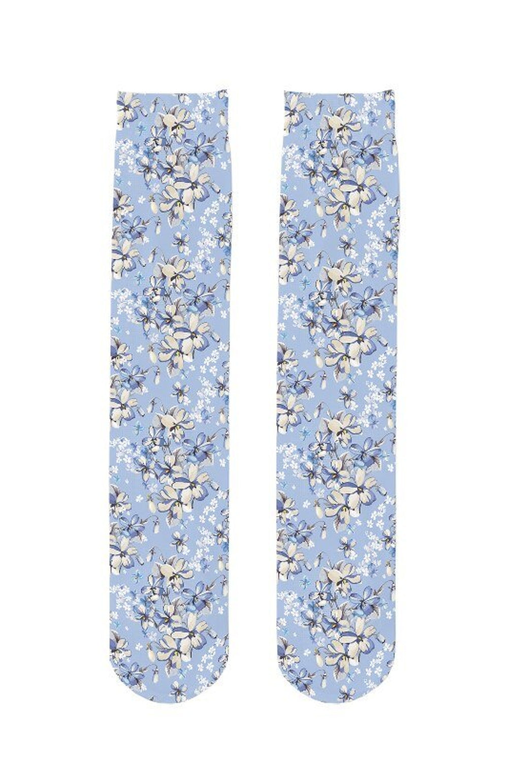 Y2k Peach Print Calf Stockings