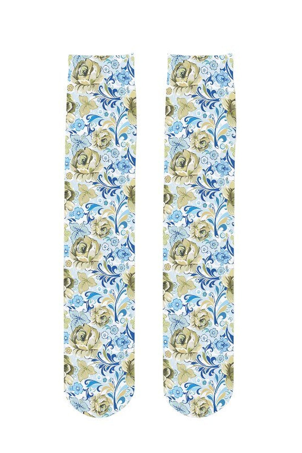 Y2k Peach Print Calf Stockings