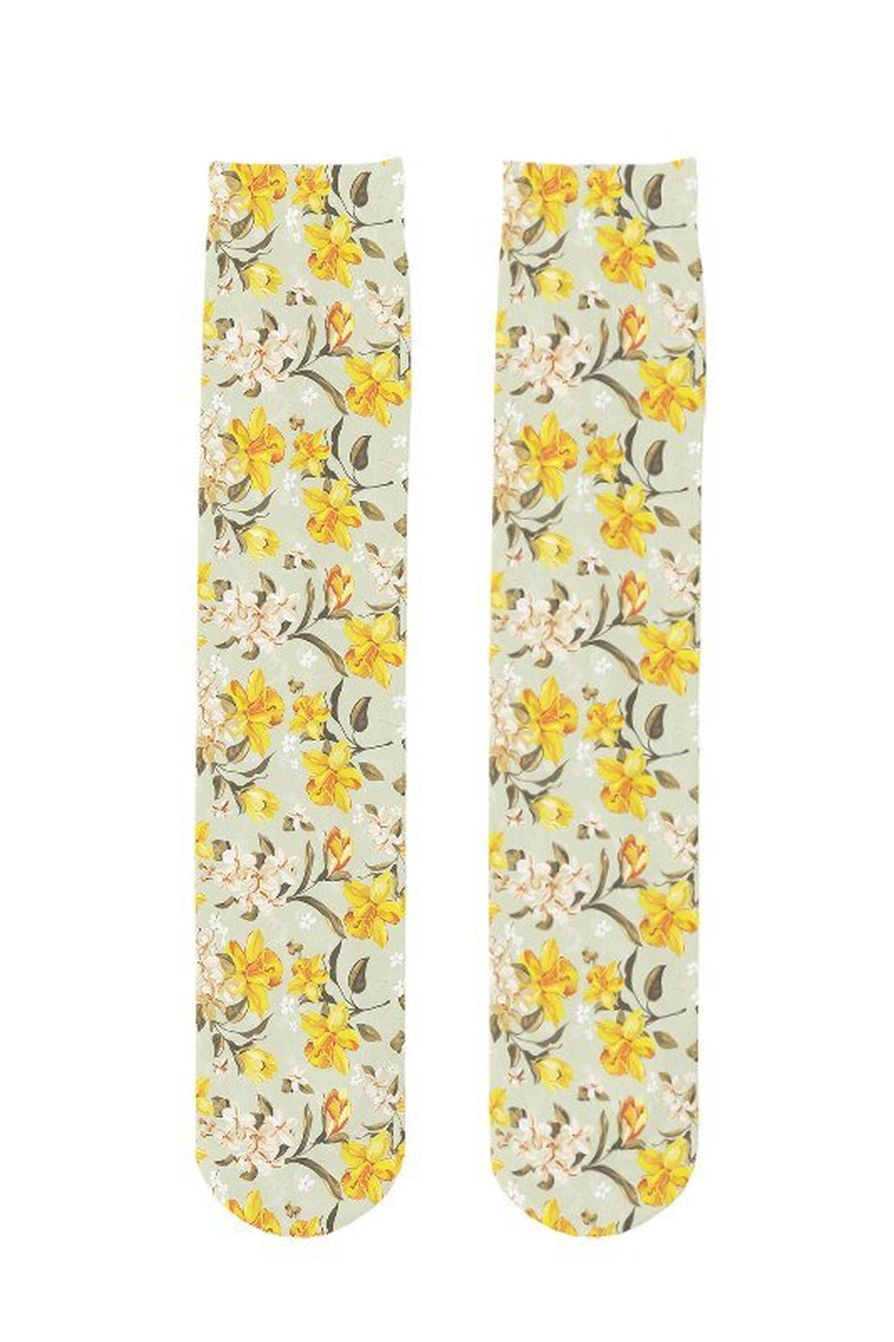 Y2k Peach Print Calf Stockings