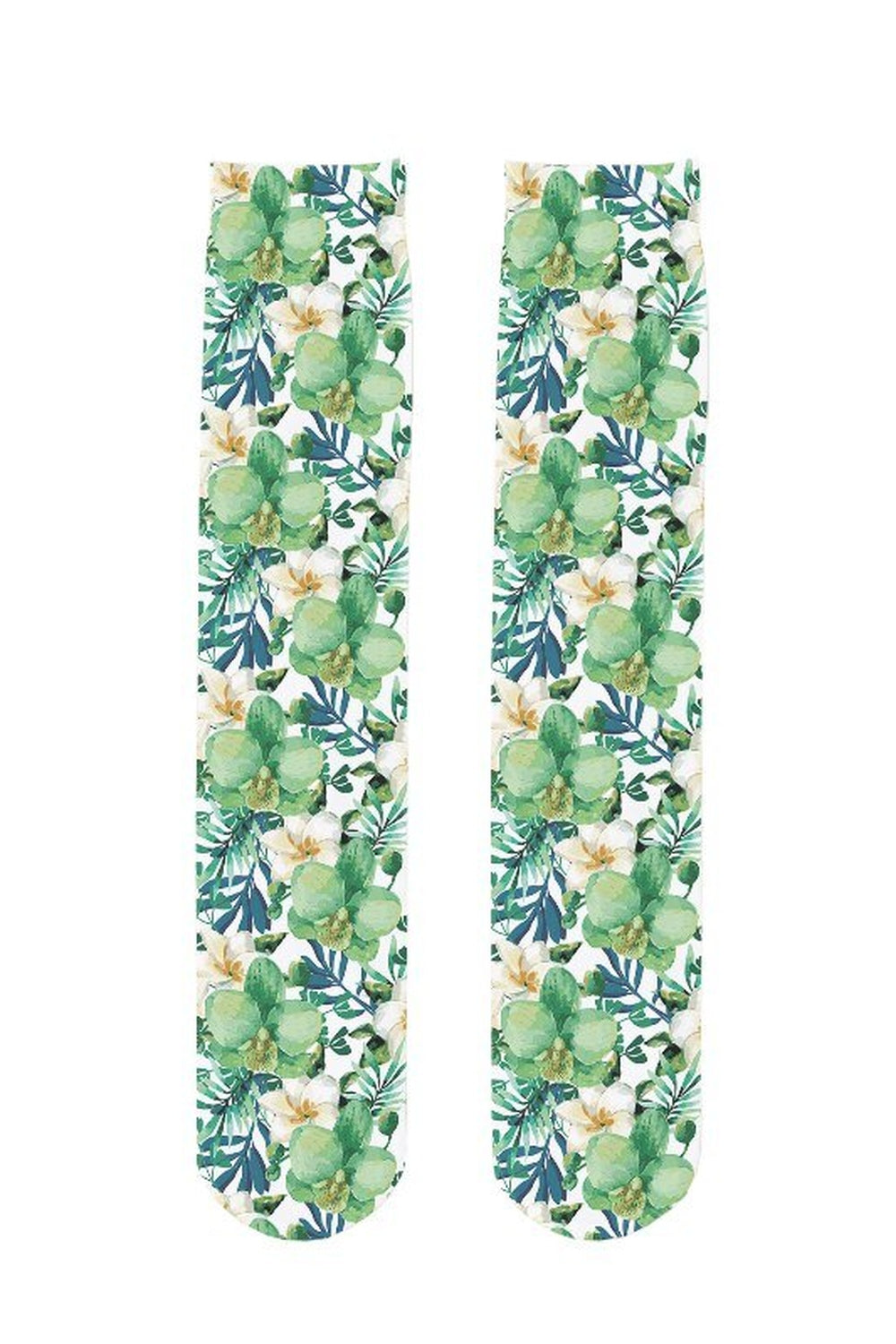 Y2k Peach Print Calf Stockings