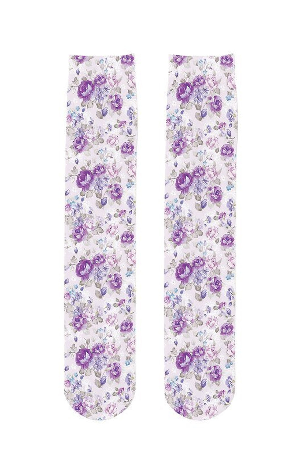 Y2k Peach Print Calf Stockings