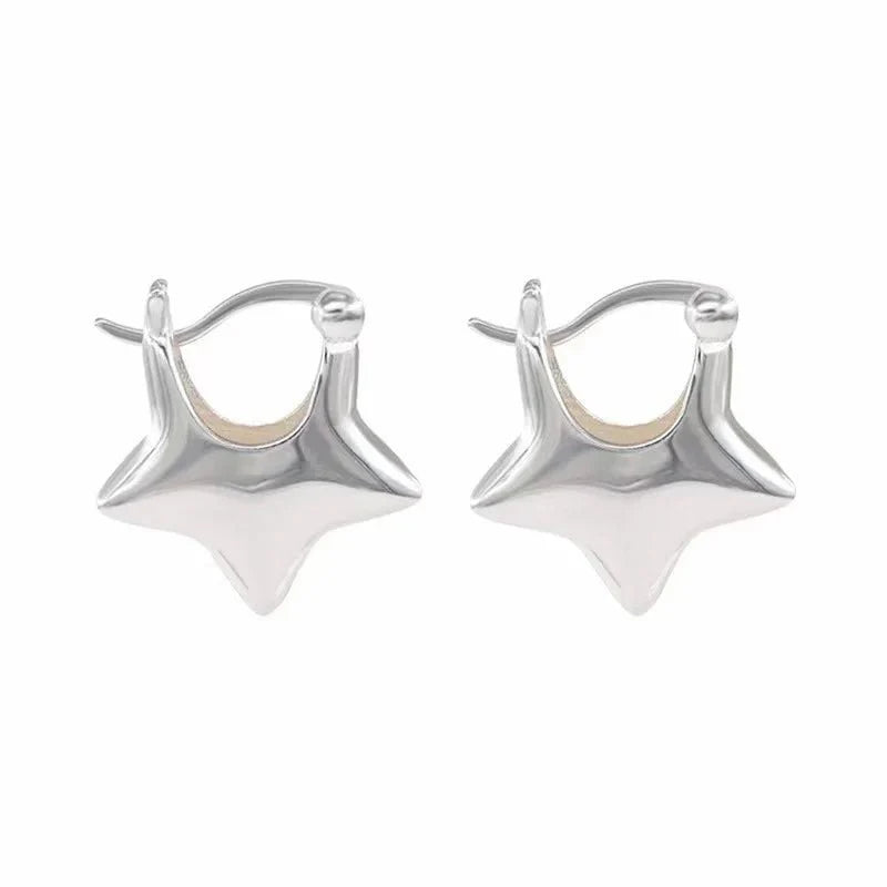 Pentagram Needles Stud Earrings -