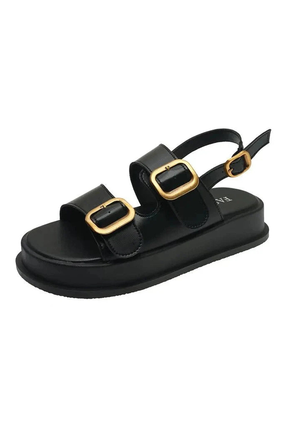 Y2k Pin Buckle Platform Sandals