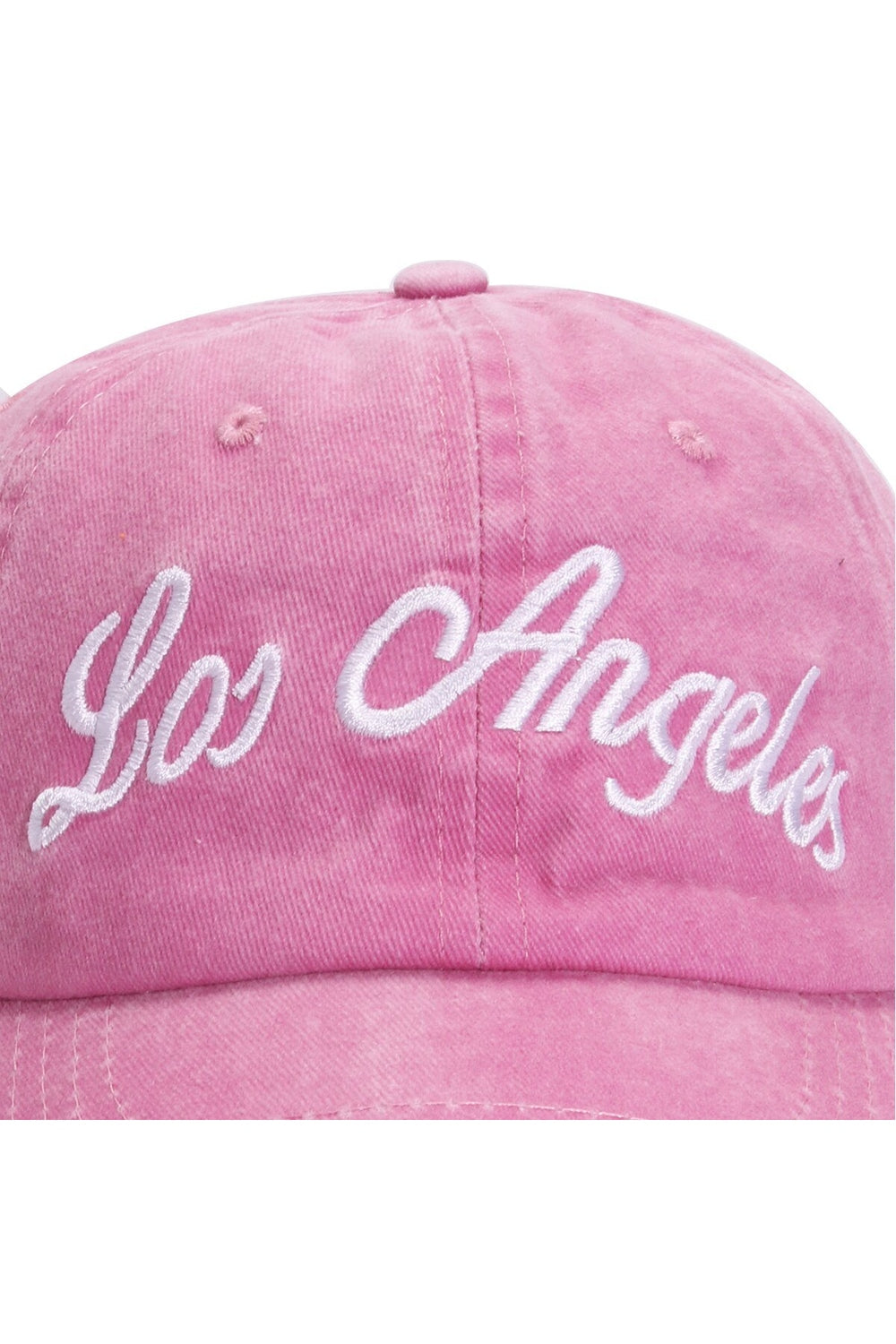 Y2k Pink Embroidered Baseball Cap