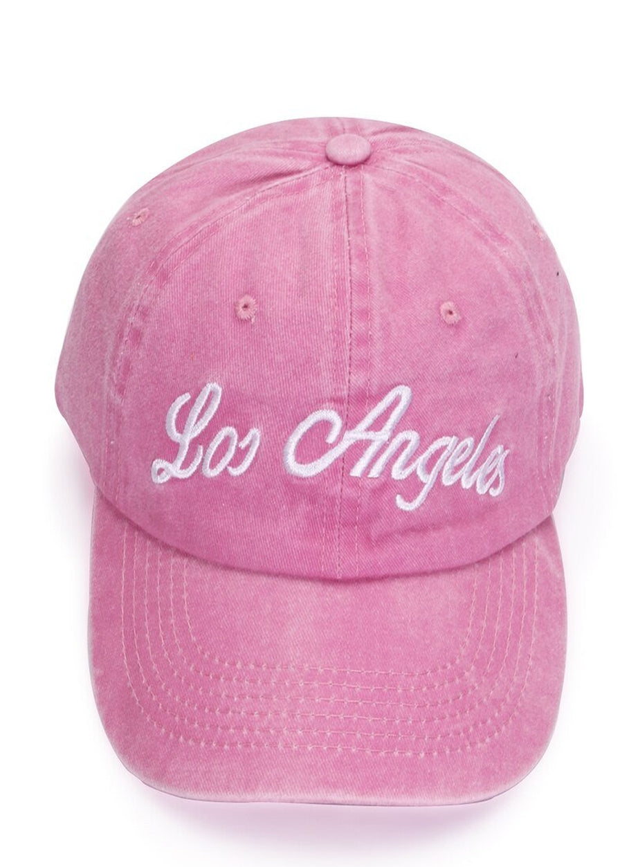 Y2k Pink Embroidered Baseball Cap