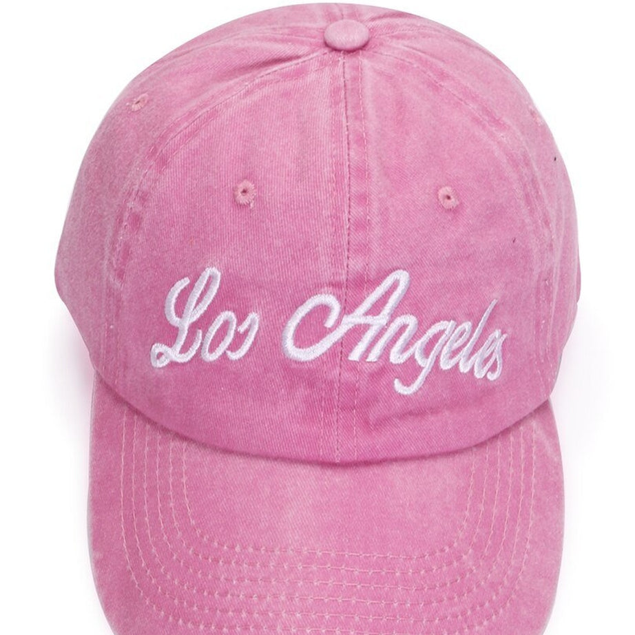 Y2k Pink Embroidered Baseball Cap