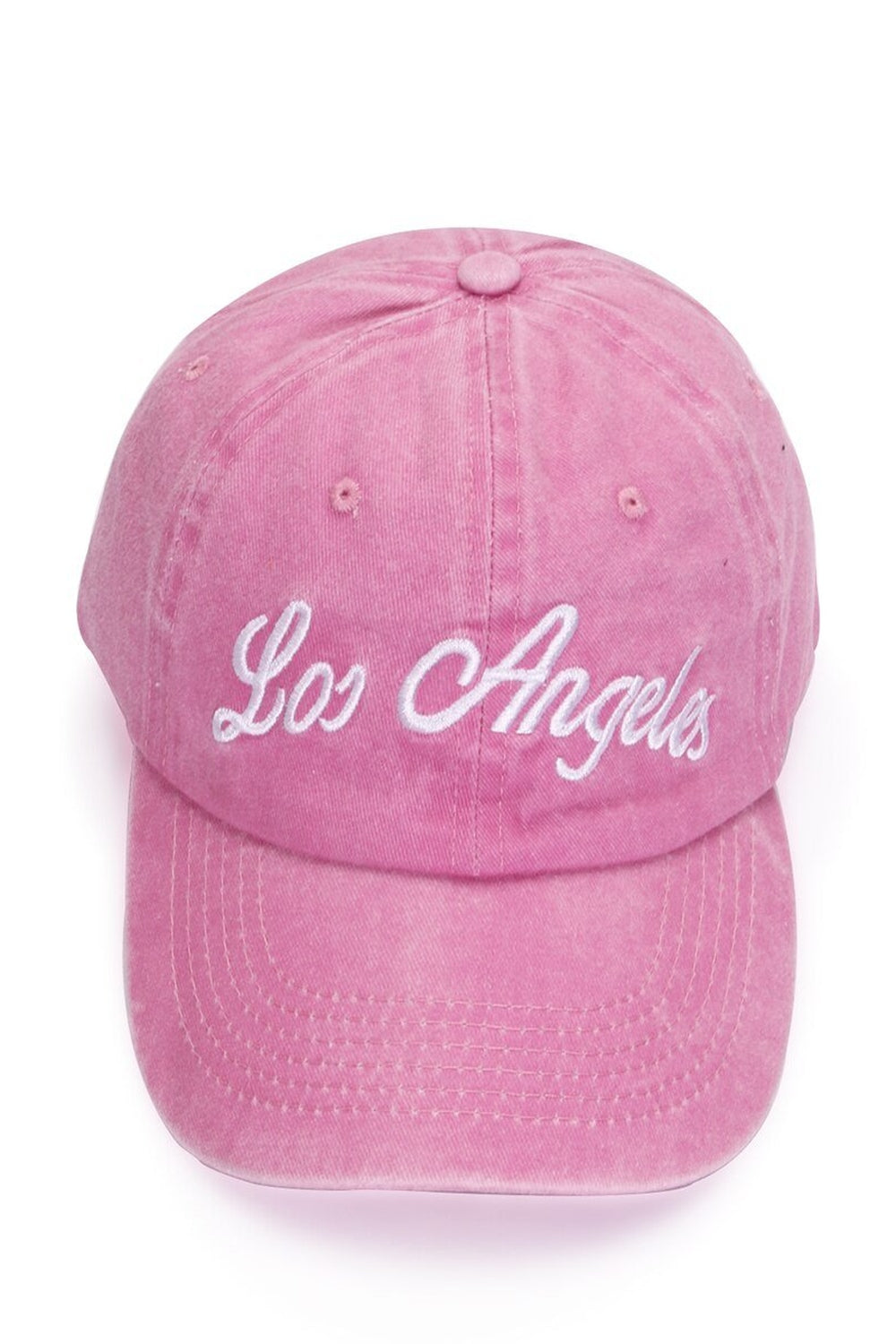 Y2k Pink Embroidered Baseball Cap