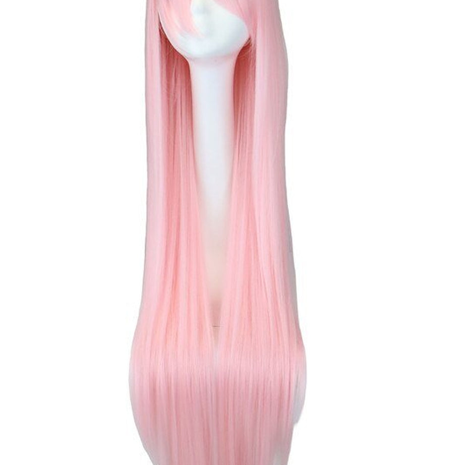 Y2k Pink Long Straight Cosplay Hair Wigs