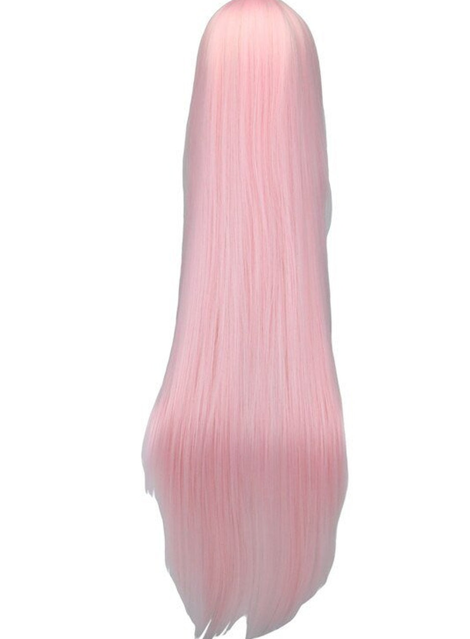 Y2k Pink Long Straight Cosplay Hair Wigs