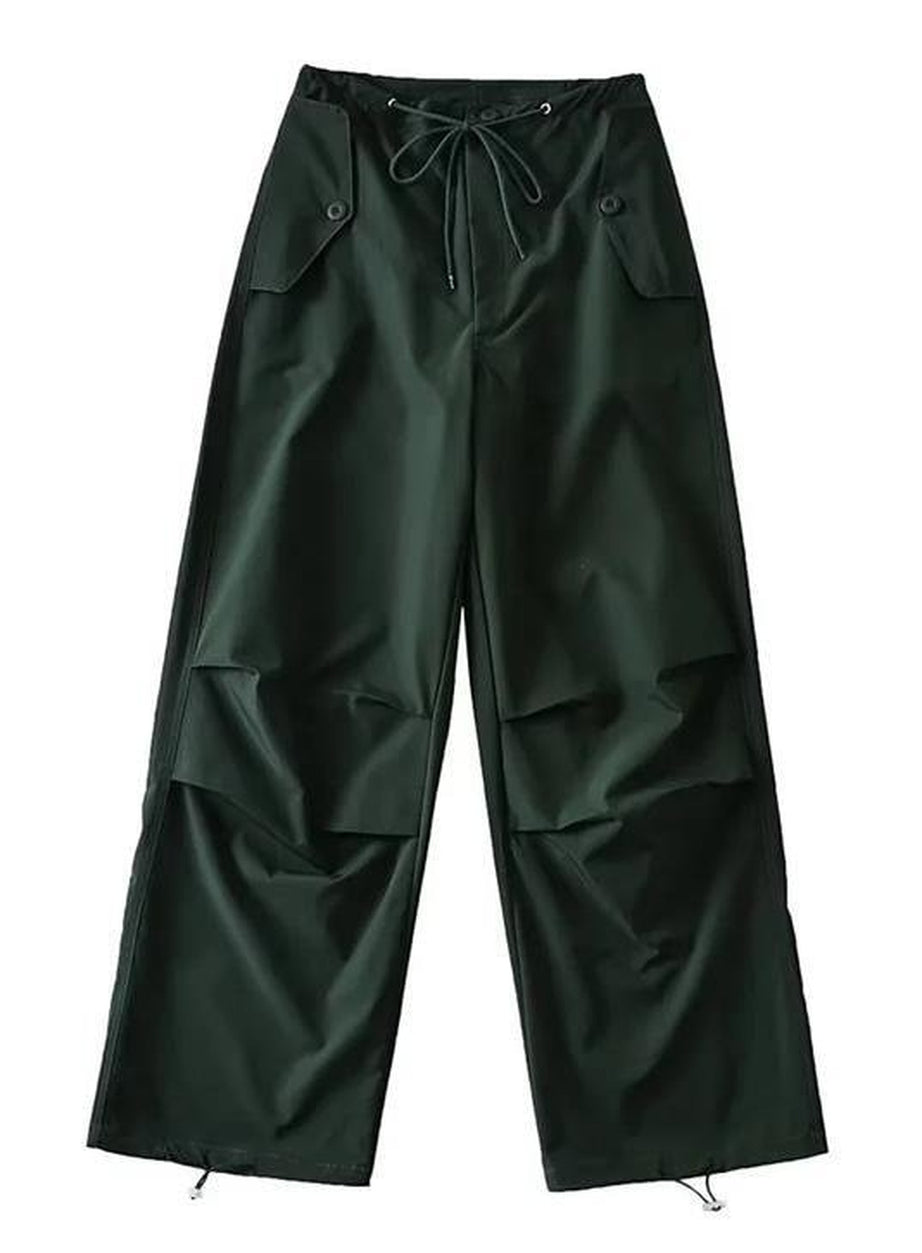 Y2k Pink Parachute Joggers Pants