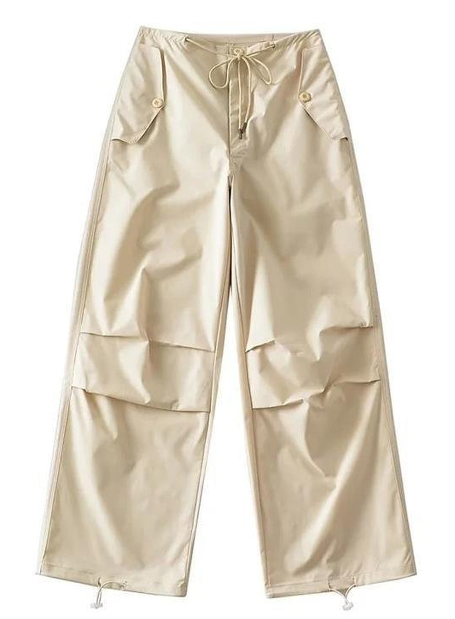 Y2k Pink Parachute Joggers Pants